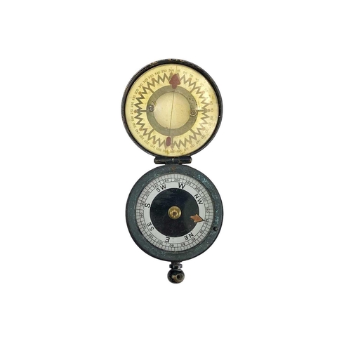 507 - A late 19th century Verners Patent brass compass by J.H Steward. No.412 Major W Verner together with... 