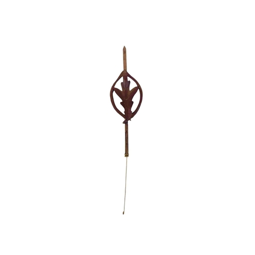 524 - A Black Forest cuckoo wall clock. With pine cone weights, height of case 35cm, together with an Amer... 