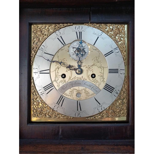 533 - An 18th century eight-day oak longcase clock by Robt Holborn, South Cave (Yorkshire). The 27cm (10 1... 