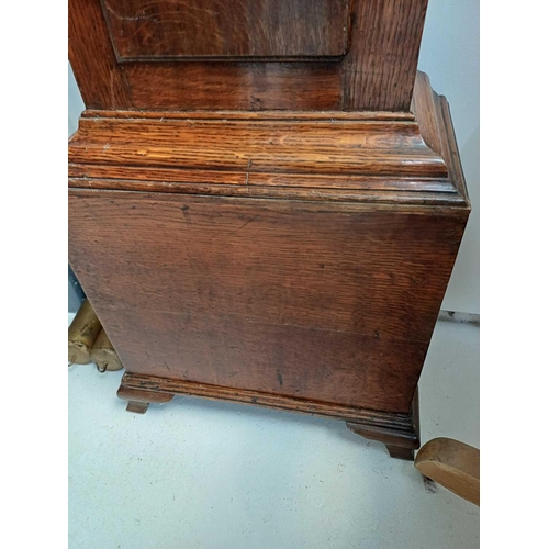 534 - An 18th century oak cased eight-day longcase clock by Edward Barlow, Oldham. The 31cm (12