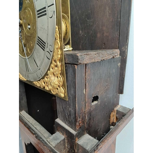 534 - An 18th century oak cased eight-day longcase clock by Edward Barlow, Oldham. The 31cm (12