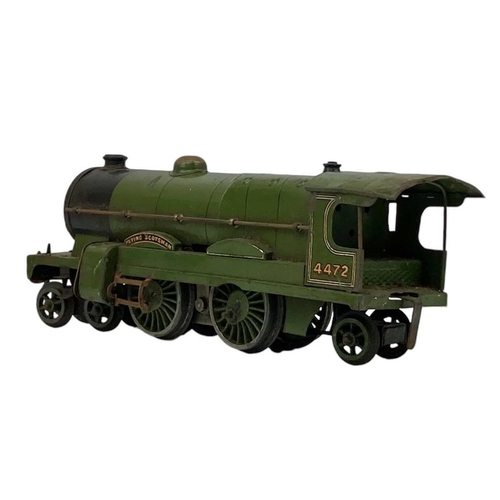 544 - A Hornby O gauge LNER 4-4-2 20v electric Flying Scotsman and tender. Number 4472.