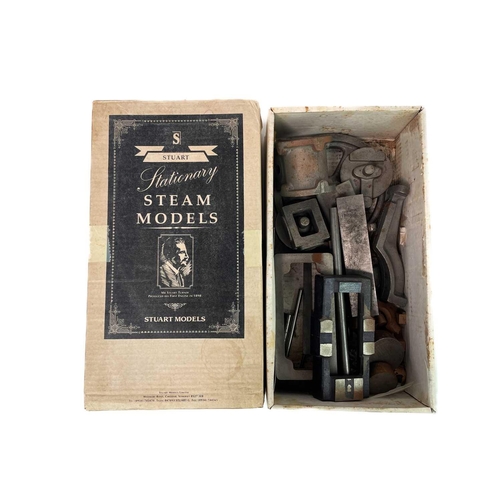 546 - A set of castings for a Stuart Turner No 1 vertical live steam engine. With plan and booklets, boxed... 