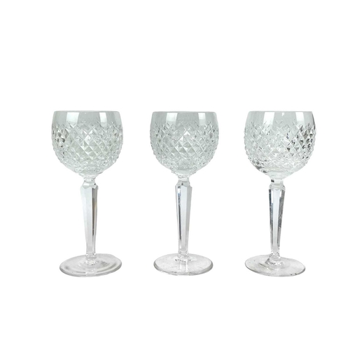 553 - A Waterford Crystal Alana pattern part suite. Comprising: six tumblers, six hock, three claret and f... 