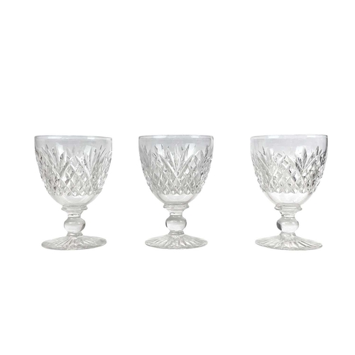 553 - A Waterford Crystal Alana pattern part suite. Comprising: six tumblers, six hock, three claret and f... 