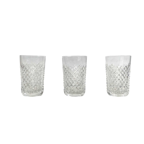 553 - A Waterford Crystal Alana pattern part suite. Comprising: six tumblers, six hock, three claret and f... 