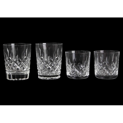 560 - Waterford Crystal Part Suite. Lismore pattern, comprising: four Hock glasses, four claret glasses, t... 