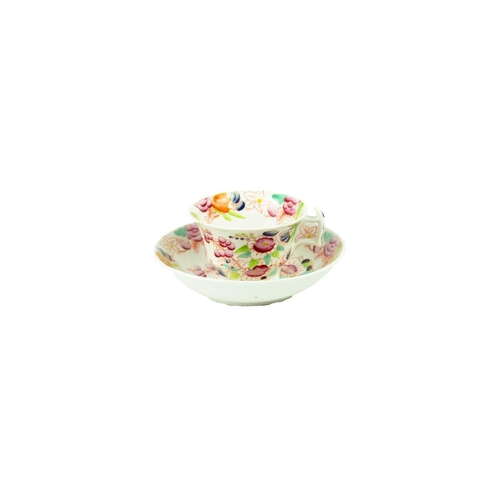 583 - A Royal Crown Derby Imari pattern cake stand. Diameter 28cm, together with a Royal Copenhagen goose ... 