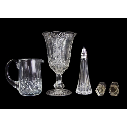 593 - A Waterford Crystal liqueur decanter. With a matched stopper, together with a Royal Doulton decanter... 