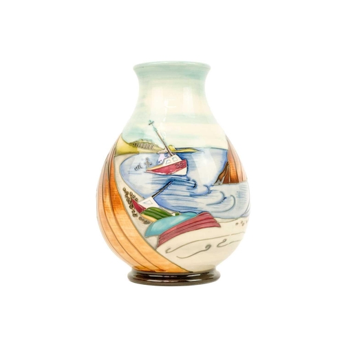 597 - A Moorcroft Pottery limited edition Memories of the Seaside vase Designed by Kerry Goodwin No. 148/2... 