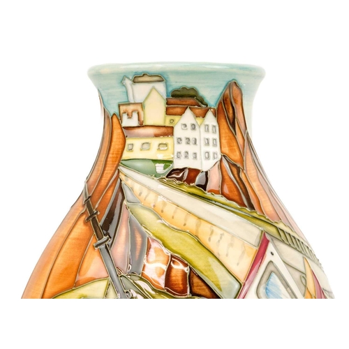 597 - A Moorcroft Pottery limited edition Memories of the Seaside vase Designed by Kerry Goodwin No. 148/2... 