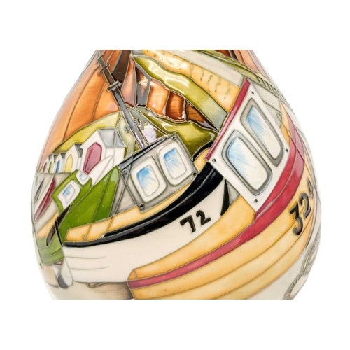 597 - A Moorcroft Pottery limited edition Memories of the Seaside vase Designed by Kerry Goodwin No. 148/2... 