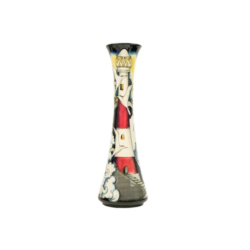 598 - Moorcroft Pottery limited edition DP to the Lighthouse pattern vase. Vase shape 365/12 designed by K... 