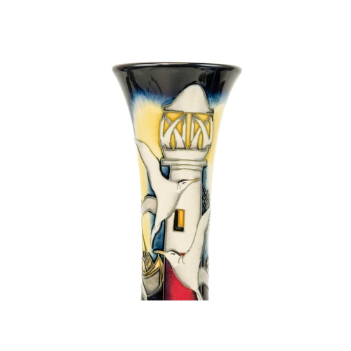 598 - Moorcroft Pottery limited edition DP to the Lighthouse pattern vase. Vase shape 365/12 designed by K... 