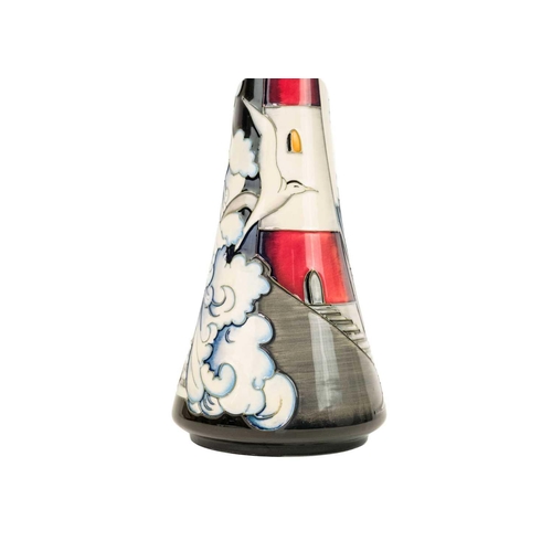 598 - Moorcroft Pottery limited edition DP to the Lighthouse pattern vase. Vase shape 365/12 designed by K... 