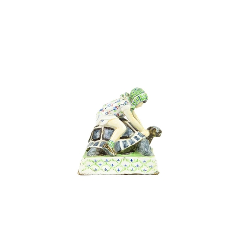 600 - An early 20th century art pottery figure, in the Charles Vyse/Chelsea pottery manner. Modelled as a ... 