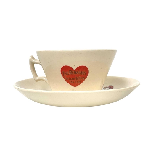 659 - A Rare Susie Cooper left hand Moustache cup and saucer. Susie Cooper Production Burslem marks togeth... 