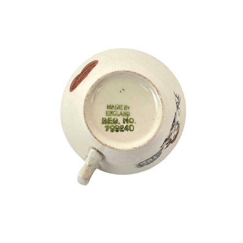 659 - A Rare Susie Cooper left hand Moustache cup and saucer. Susie Cooper Production Burslem marks togeth... 