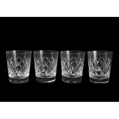 695 - A Waterford Crystal part suite. Lismore pattern comprising: six hock, five claret, five champagne fl... 