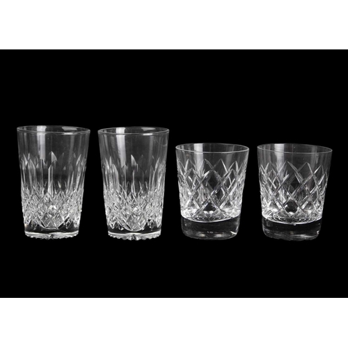 695 - A Waterford Crystal part suite. Lismore pattern comprising: six hock, five claret, five champagne fl... 