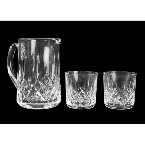 695 - A Waterford Crystal part suite. Lismore pattern comprising: six hock, five claret, five champagne fl... 