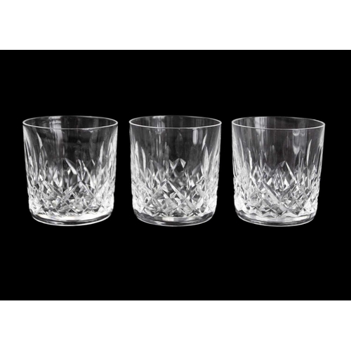 695 - A Waterford Crystal part suite. Lismore pattern comprising: six hock, five claret, five champagne fl... 