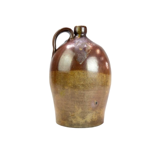 696 - A salt glaze flagon Cotton & Son Barum. Height 39cm. Glaze flaws with general wear and scratches, no... 