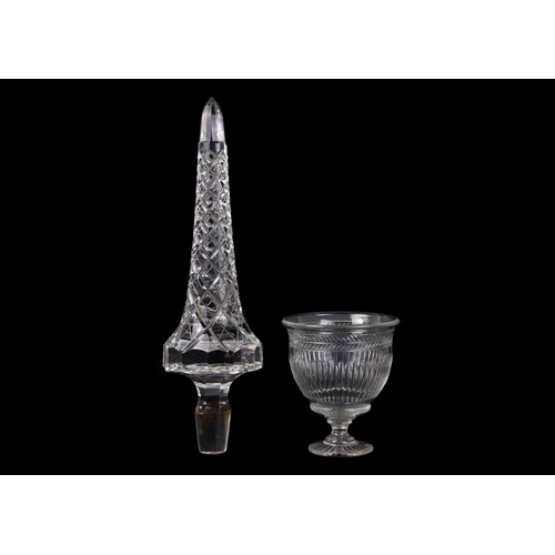 699 - An early 20th-century reproduction Baccarat crystal vase. Marked 'Musee Des Cristal De Baccarat 1821... 