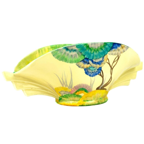 737 - A Clarice Cliff Viscaria pattern 450 shape daffodil bowl. Bizarre Wilkinson Ltd marks, height 12cm. ... 