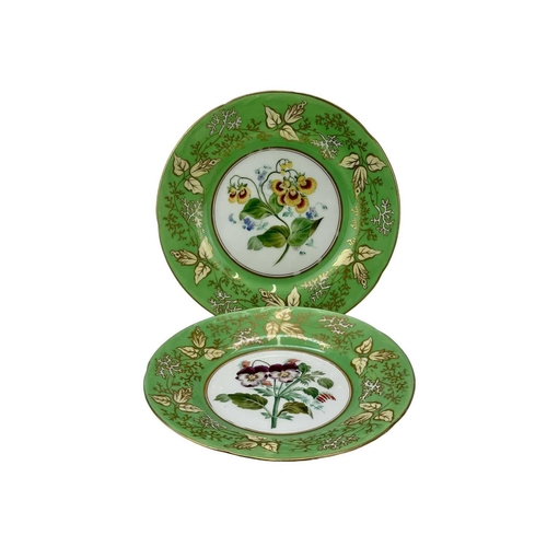 755 - Two interesting Mintons Indian Infantry coffee cups and saucers. Circa 1900, with neatly painted cro... 