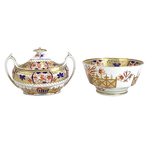 759 - A Spode Imari pattern part tea and coffee set. Circa 1820, decorated in pattern number 1495 and comp... 