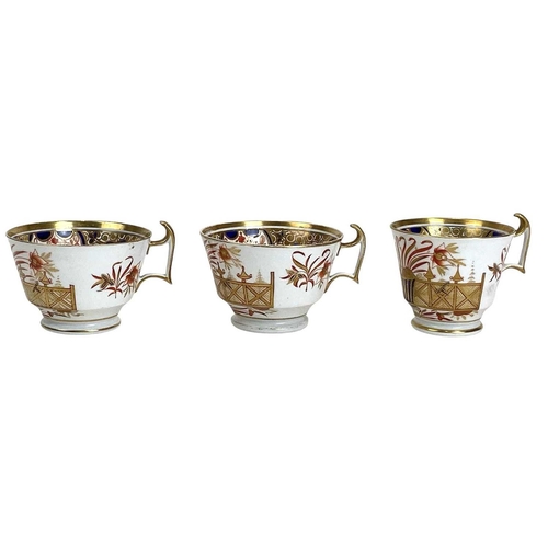 759 - A Spode Imari pattern part tea and coffee set. Circa 1820, decorated in pattern number 1495 and comp... 