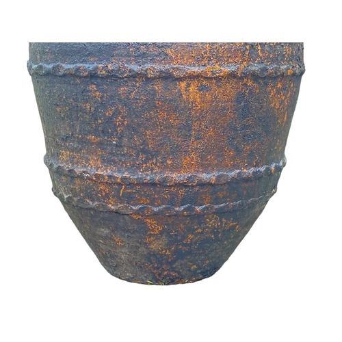 808 - A terracotta storage jar. Without stand, height 66cm.