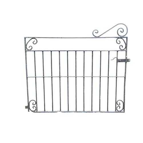 826 - A pair of large galvanised gates. Height 113cm width 129cm a single gate.