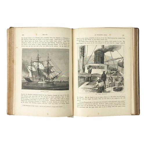 103 - Whymper, F The Sea Its stirring story of Adventure, Peril and heroism, four volumes, steel engraving... 