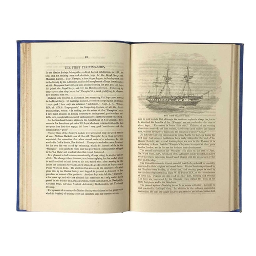 104 - The Shipwrecked Mariner Quarterly Maritime Magazine Five Volumes Illustrated, original blue cloth, 8... 