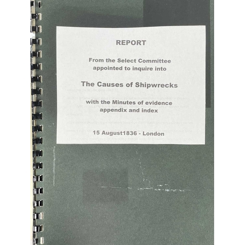 109 - Reference and Ships Lost Twenty works All facsimile (or photocopies), ring bound. ‘Prizes of War - W... 