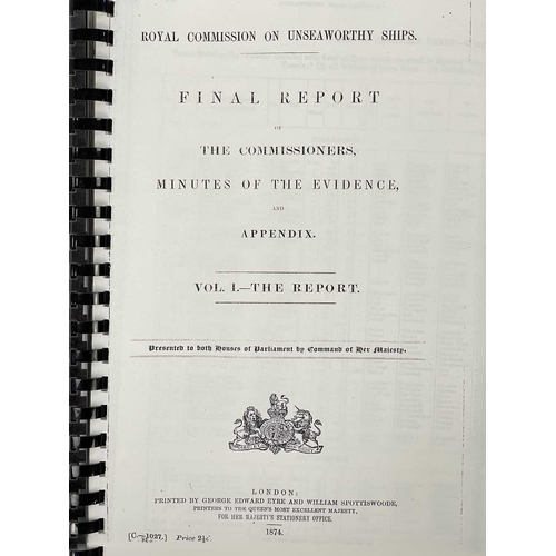 109 - Reference and Ships Lost Twenty works All facsimile (or photocopies), ring bound. ‘Prizes of War - W... 