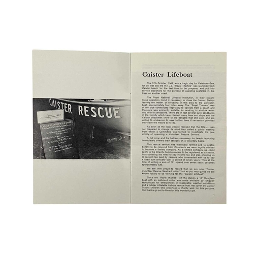 124 - Lifeboats and Lifeboat Stations An extensive collection of booklets All limp backs, mostly staple bo... 