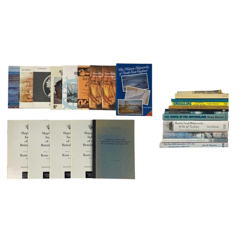 125 - (Shipwrecks) Hampshire to the Thames Twenty four works A mix of hardbacks, limpbacks and booklets al... 