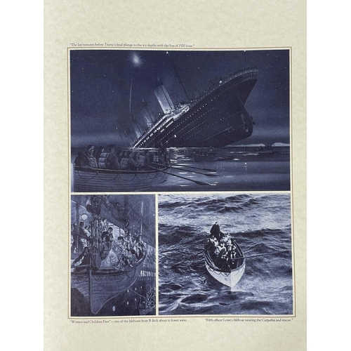 134 - Titanic Interest Padfield, Peter. (1966) An Agony of Collisions. Signed and inscribed card by the au... 