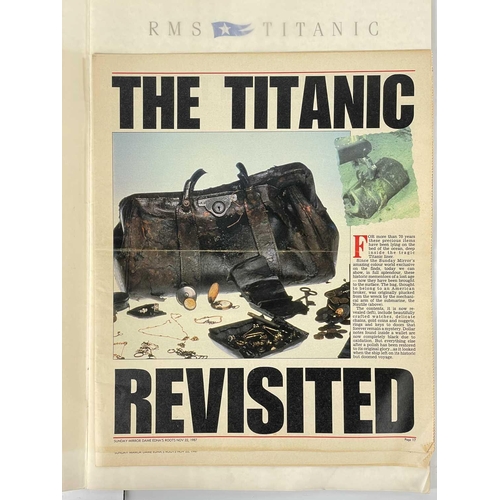 134 - Titanic Interest Padfield, Peter. (1966) An Agony of Collisions. Signed and inscribed card by the au... 