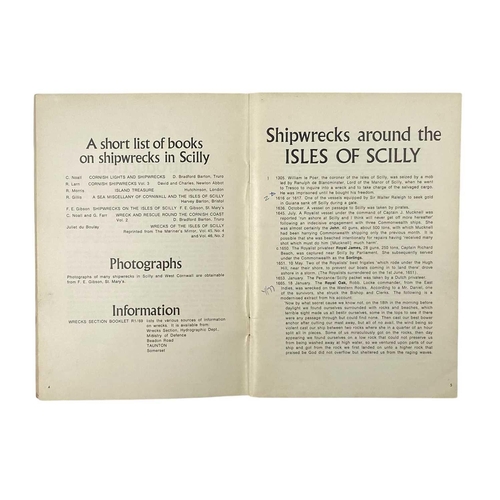 144 - (Shipwrecks) Cornwall and Isles of Scilly A good collection of booklets and reports Bray, John (1975... 