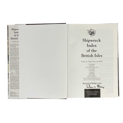 158 - Shipwreck Index of the British Isles Two signed copies of volume 5, covering the West Coast and Wale... 