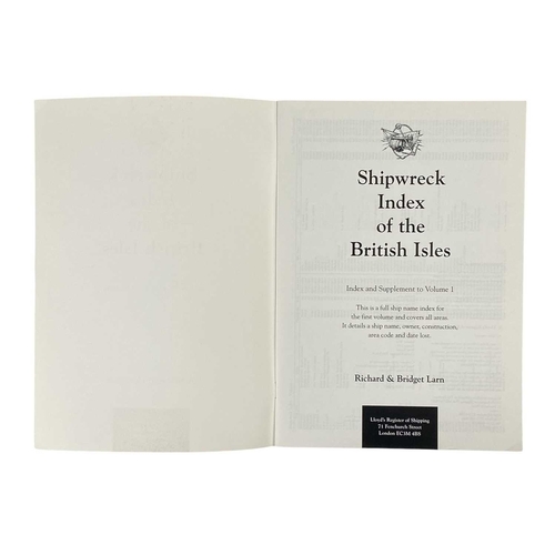 158 - Shipwreck Index of the British Isles Two signed copies of volume 5, covering the West Coast and Wale... 