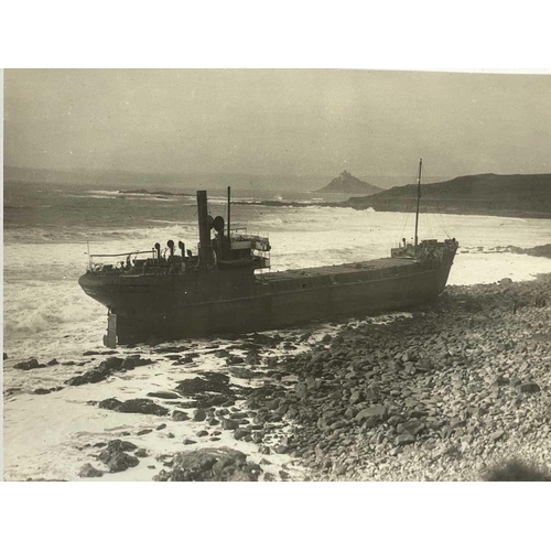 159 - Shipwreck Photographs Porthleven, Loe Bar, Praa Sands, Perranuthnoe, Prussia Cove HMS. Anson. 32-pon... 