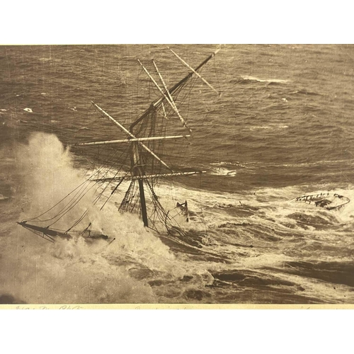 160 - Shipwreck Photographs The Lizard, Mullion, Porthallow &c. &c. Gibson postcard showing the barque 'Gl... 