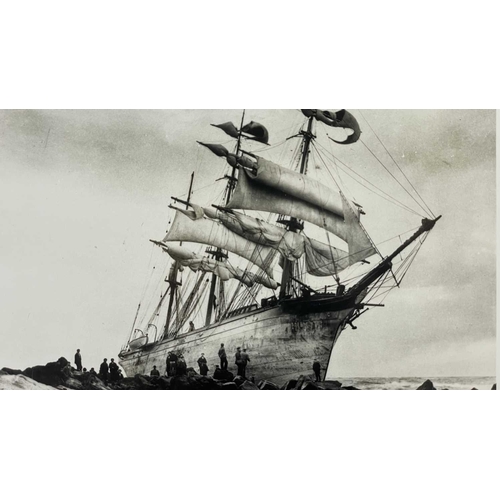 160 - Shipwreck Photographs The Lizard, Mullion, Porthallow &c. &c. Gibson postcard showing the barque 'Gl... 