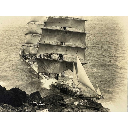 160 - Shipwreck Photographs The Lizard, Mullion, Porthallow &c. &c. Gibson postcard showing the barque 'Gl... 