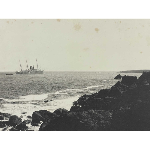 160 - Shipwreck Photographs The Lizard, Mullion, Porthallow &c. &c. Gibson postcard showing the barque 'Gl... 